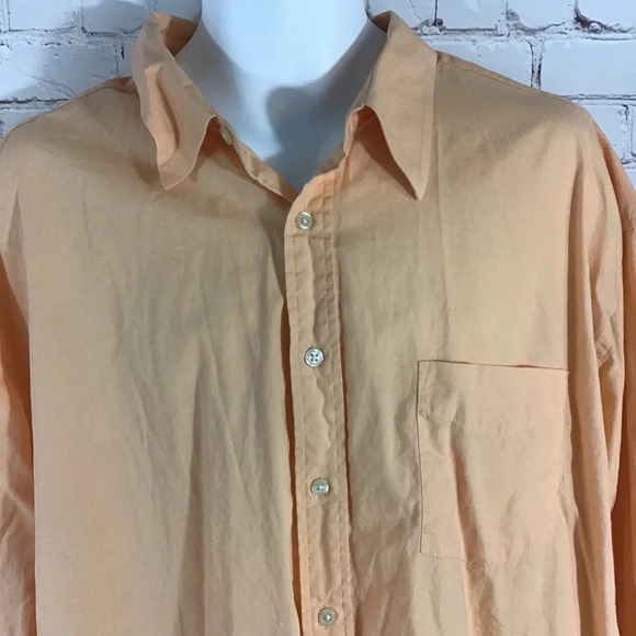 Old Navy Orange Long Sleeve Button Down Shirt - Size XXL - Picture 2 of 5